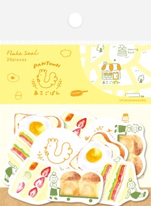 Furukawa Shiko Decoration Breakfast PANTOWN Series Washi Flake Stickers