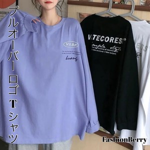 【2024新作】プルオーバー ロゴTシャツ  韓国ファッション