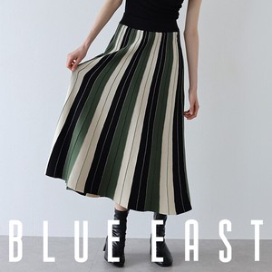 Skirt Color Palette Bicolor Stripe Knit Skirt