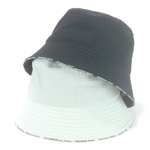 ★SS　シアサッカーパイピングロゴバケットハット　ヤング帽子