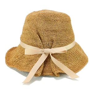 ★SS　コマ編みペーパーバックギャザーキャペリン　レディース帽子