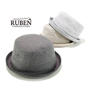 ★SS　Ruben杢リネンポークパイハット　ヤング帽子