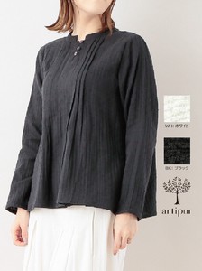 Button Shirt/Blouse Double Gauze Spring/Summer Cotton