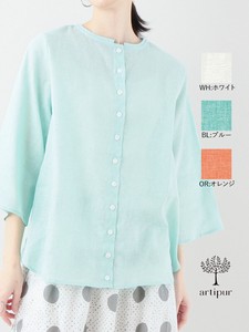 Button Shirt/Blouse Spring/Summer Cotton 2-way