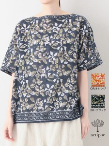 Button Shirt/Blouse Spring/Summer Layered Block Print