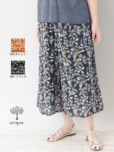 Full-Length Pant Spring/Summer Layered Cotton Block Print