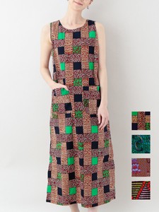 アフリカプリント　ドレス（4カラー）【24春夏新作】