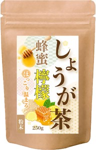 はちみつ檸檬しょうが茶 インスタント ジンジャーはちみつレモンティー からだも心も温まる生姜の紅茶 250g