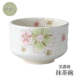 ギフト　モダン桜茶碗(グリーン)　美濃焼 日本製