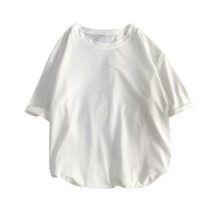 ※襟周り縮みあり。【OUTLET50%OFF】 EBB0010o-w-M Tシャツ 半袖 オーバーサイズ シンプル 無地