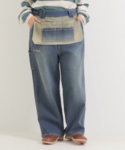 Full-Length Pant Stretch Pocket 10oz Denim Wide Pants