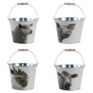 Bucket Design Assortment Animals Farm