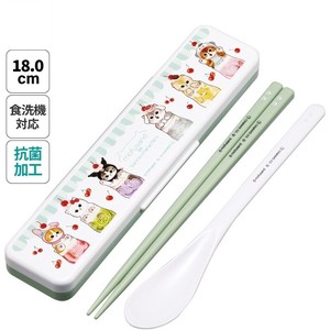 Bento Cutlery Sanrio Characters Skater Antibacterial M Made in Japan