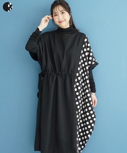 Casual Dress Bird Wide One-piece Dress Switching Polka Dot 【2024NEW】