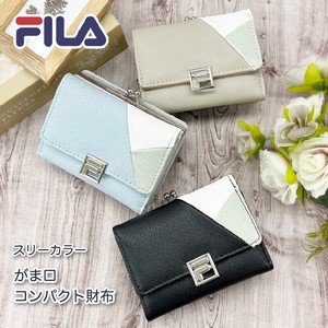 【新商品】 FILA スリーカラー がま口コンパクト財布