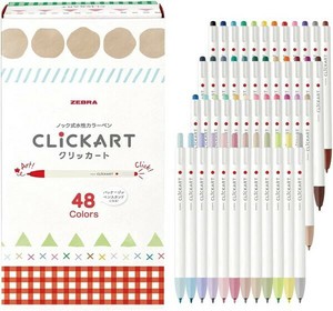 ZEBRA Gel Pen Clickart 48-color sets