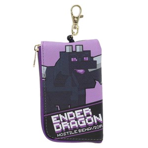 【パスケース】Minecraft キーケース付きパスケース エンダードラゴン