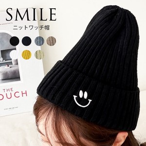 Beanie Ribbed Spring Embroidered