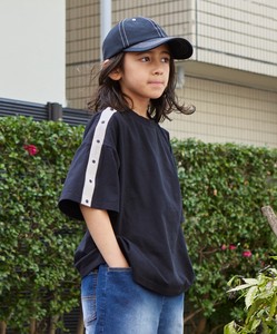 Kids' Short Sleeve T-shirt Plain Color T-Shirt Shoulder STREET Short-Sleeve