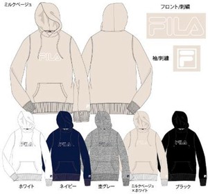 Sweatshirt Brushed FILA Embroidered Ladies 【2024NEW】