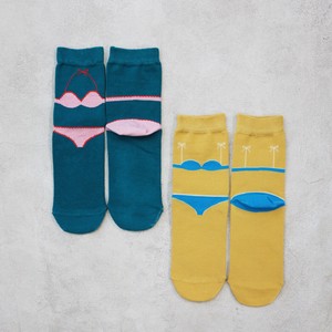 Crew Socks Flat Socks Ladies 2-pairs