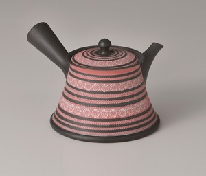 常滑烧 日式茶壶 茶壶 粉色
