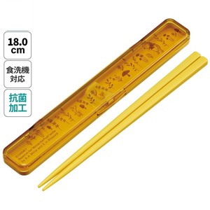 Chopsticks Skater Antibacterial Pooh 18cm Made in Japan