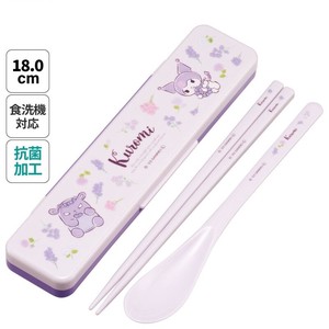 Bento Cutlery Skater Antibacterial KUROMI Made in Japan