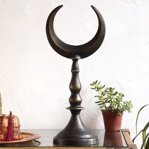 トルコオブジェ 装飾品　ヒラル・月型の装飾 高さ　40cm 銅製品
