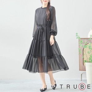 Casual Dress Chiffon L One-piece Dress M Tiered 【2024NEW】