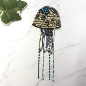 Brooch Jellyfish Rhinestone