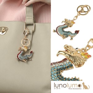 Key Ring Key Chain Chinese Zodiac Sparkle Dragon Crystal