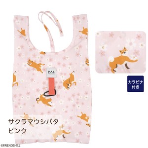 【しばたさん】サクラマウシバタエコバッグS　『犬』