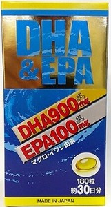 【日本製】DHA900mg・EPA100mgをたっぷり配合しました！ DHE&EPA 180粒（約30日分）