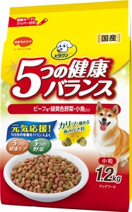 [日本ペットフード] ビタワン　5つの健康バランス　ビーフ味･野菜入り　小粒　1.2kg