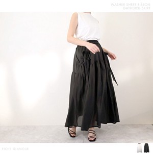 Skirt Gathered Skirt Washer Sheer 【2024NEW】