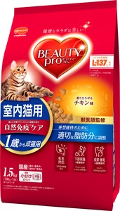 [日本ペットフード] ビューティープロ　キャット　成猫用　チキン味1．5kg