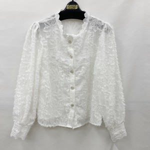 Button Shirt/Blouse Ruffle Spring/Summer