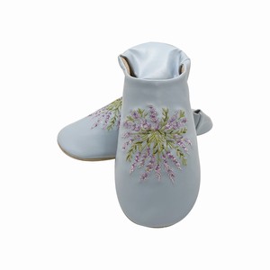 Room Shoes Embroidery Lavender