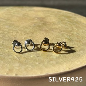 Pierced Earrings Silver Post sliver Lightweight Ladies