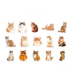 剪贴簿装饰品 贴纸 DIY 猫 15种类