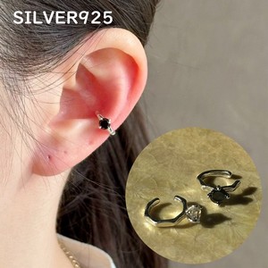 Clip-On Earrings Silver Post Earrings sliver Ear Cuff Casual Ladies'