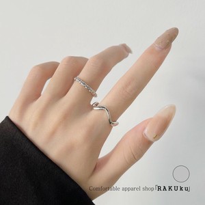 Silver-Based Ring sliver Rings Layered Set of 2