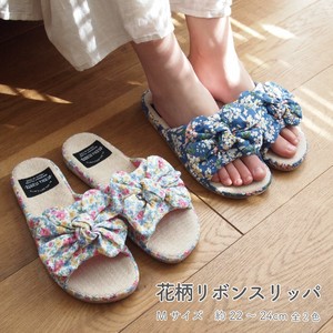 Slippers Slipper Small Floral Pattern Summer Front Opening