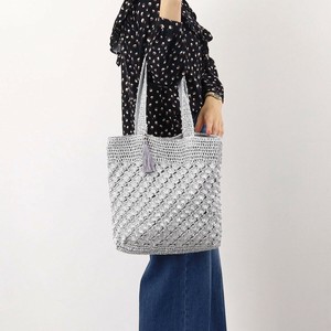 ★【クーコ COOCO】メタリック柄編み トートバッグ A4対応　SALE