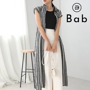 Casual Dress Front/Rear 2-way Check Mellow One-piece Dress