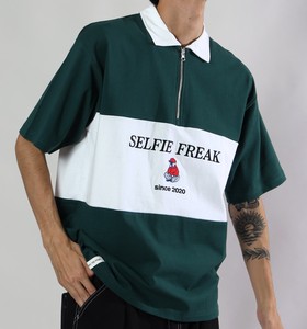 Selfie Freak/HALF ZIP S/S POLO