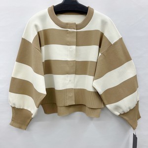 Sweater/Knitwear Knitted Drop-shoulder Buttons Border 2024 Spring/Summer