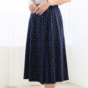 Skirt Pudding Front Stretch Cotton