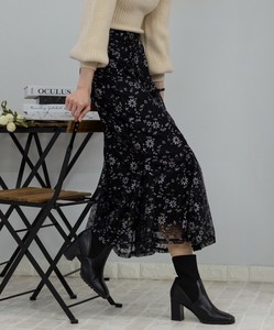 Skirt Floral Pattern Mermaid Skirt